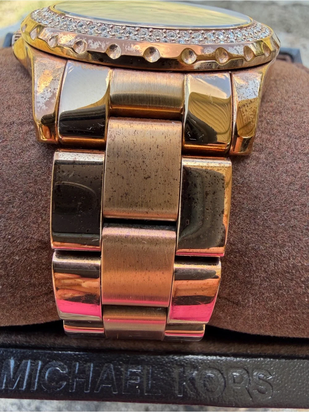 Michael Kors Runway Grey Mother of Pearl Rose Gold-plated Watch MK5453
